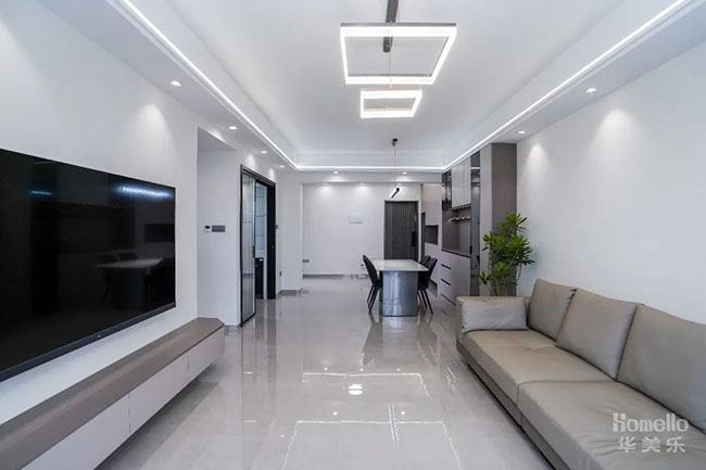 108㎡簡約風三居室，優(yōu)化室內(nèi)空間利用，讓生活井然有序